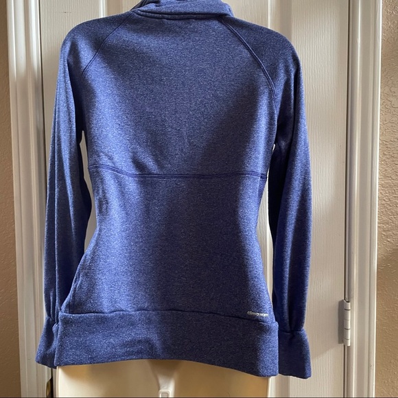 Adidas woman’s extra small XS 1/2 zip pullover purple - Picture 6 of 7